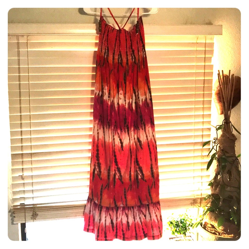 Sunset colored women’s dress